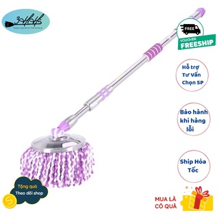🛒 Cây lau nhà 360 độ Thái Lan cao cấp 3HiHi DH-022 ( có mút đệm tay - móc treo tiện dụng ) Cao Cấp 📌