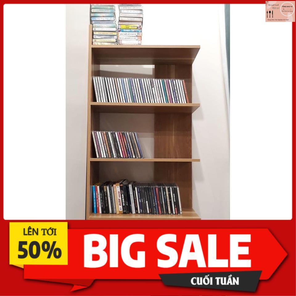 Kệ Sách FREESHIP Kệ Sách Gỗ 5 Tầng Lắp Ghép Màu Vân Gỗ