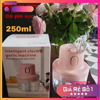 Máy xay tỏi ớt đa năng sạc điện, Máy xay mini cầm tay dung tích 250ml 💖 MTZ Official