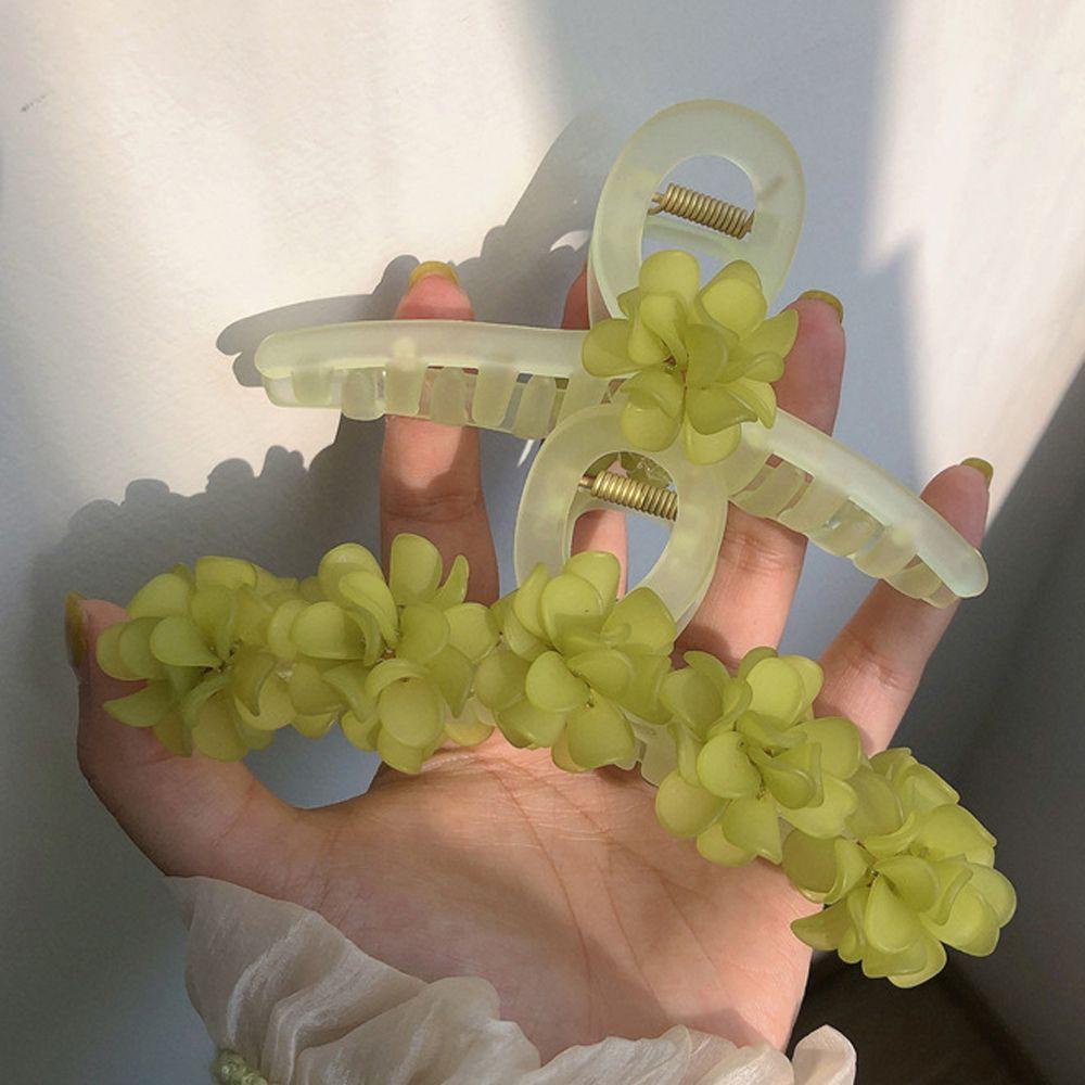 USNOW Kẹp Tóc Càng Cua Trong Suốt Phong Cách Retro Cổ Điển Hợp Thời Trang Cho Nữ