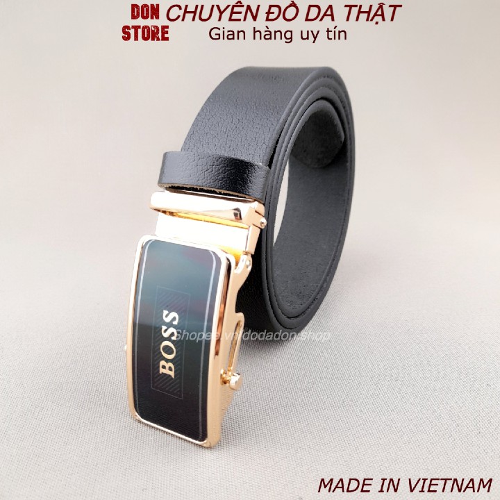 [Da Bò 100%] Thắt Lưng Nam Thời Trang Mẫu Mới 2021 Khóa Lăn Tự Động Cao Cấp Dày Dặn. Bền Bỉ (BH 12 THÁNG)