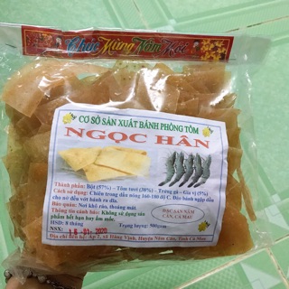 [ Tặng phồng chuối] Bánh phồng tôm Ngọc Hân loại thường túi 500g