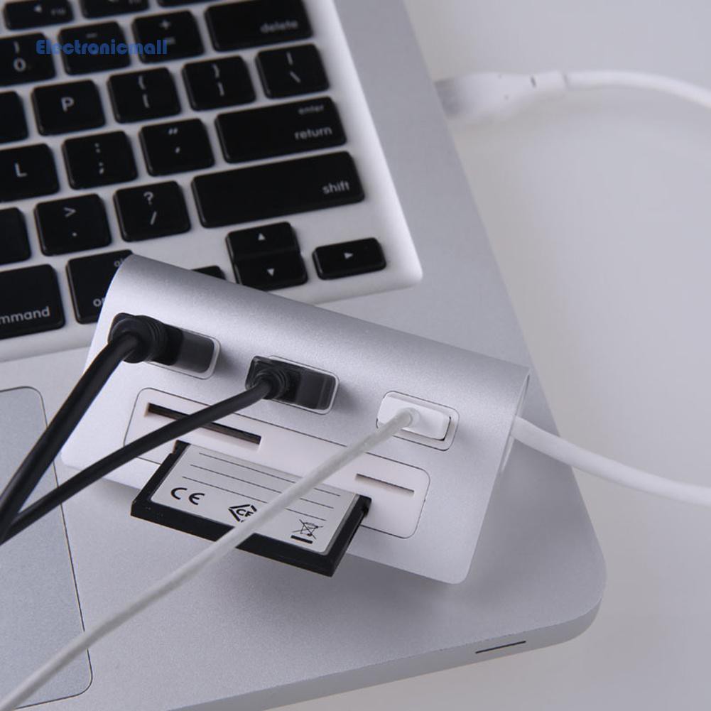 Đầu Đọc Thẻ Nhớ Usb 3.0 Hub Cf Sd Tf 3 Cổng Usb 6 Trong 1 Cho Laptop / Pc