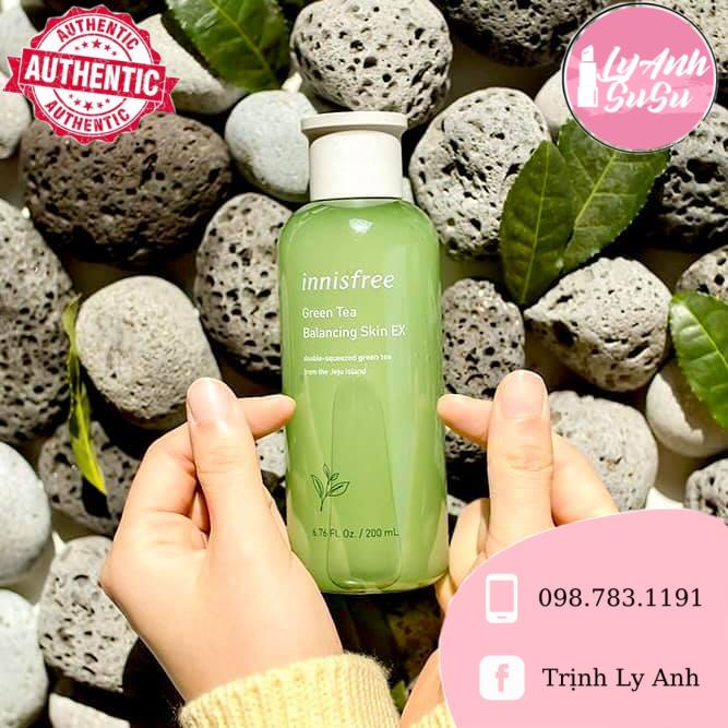 Nước Hoa Hồng Toner Trà Xanh Innisfree Green Tea Balancing Skin EX 200ml