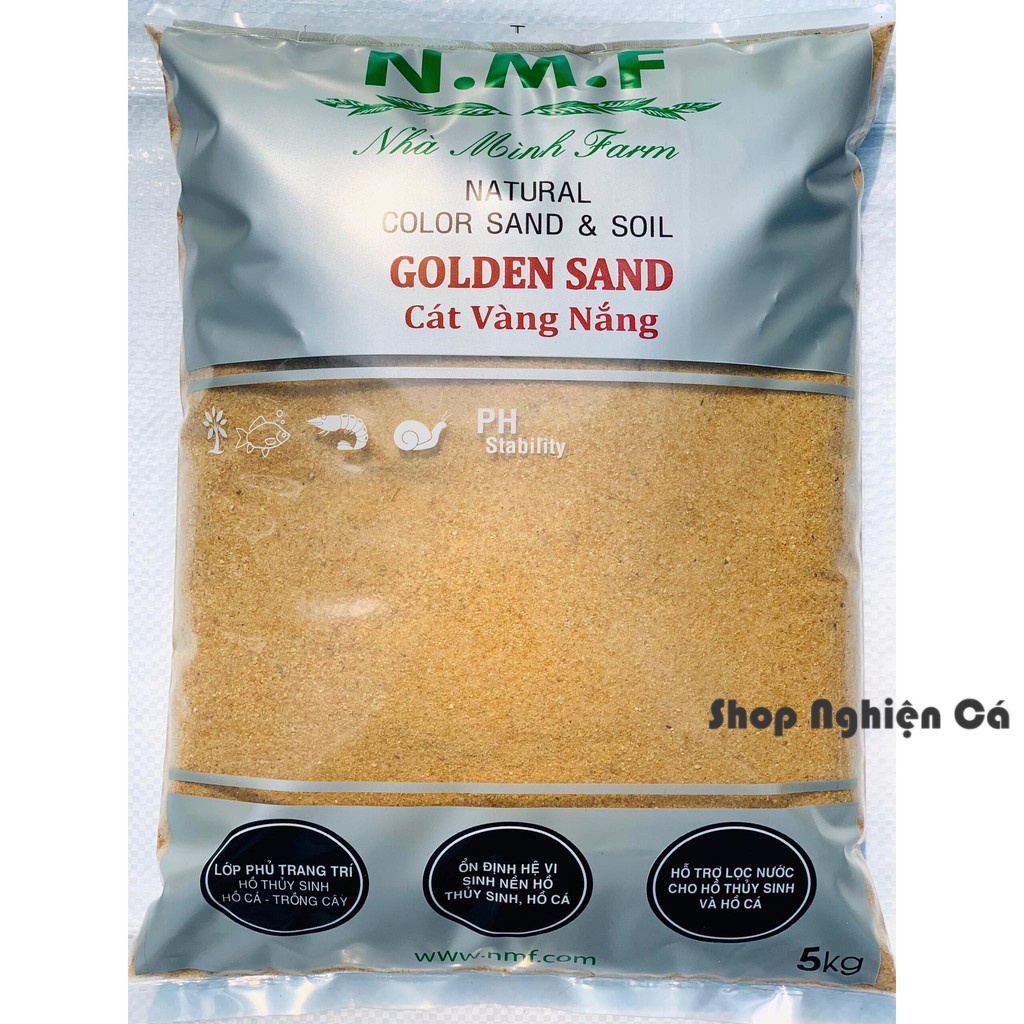 Cát Vàng Nắng Siêu Mịn 1kg - Nền Trang Trí Bể Cá, Bể Thủy Sinh