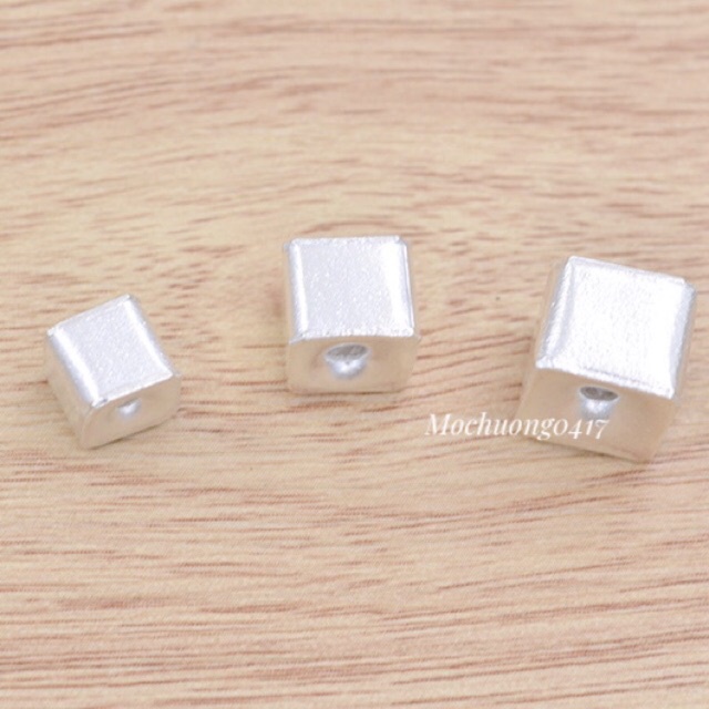 ✅ BÁN SỈ ✅ Charm bạc khối lập phương hàng đẹp - Bạc xịn loại 1, PH158