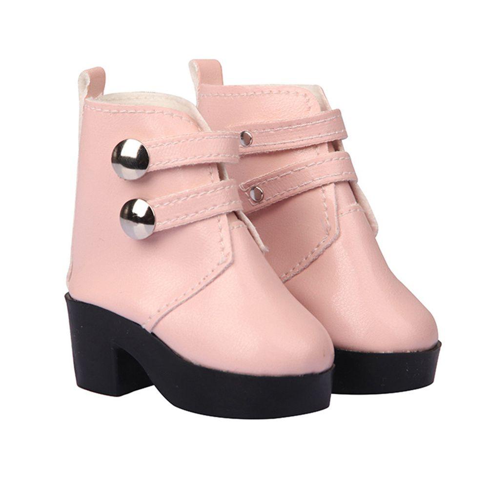LUOL Giày Boot Đính Đinh Tán Thời Trang Cho Búp Bê 1 / 6 18inch