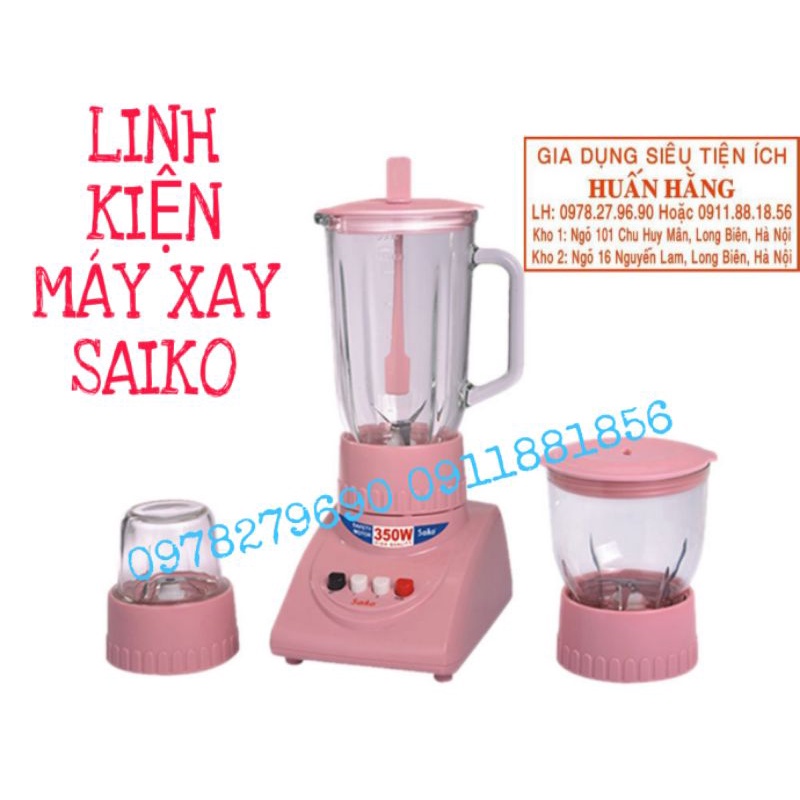 (LINH KIỆN CHUẨN) CỐI THỦY TINH NHỠ 0.6L CHO MÁY XAY SUNHOUSE COMET SAIKO GOLDSUN ...