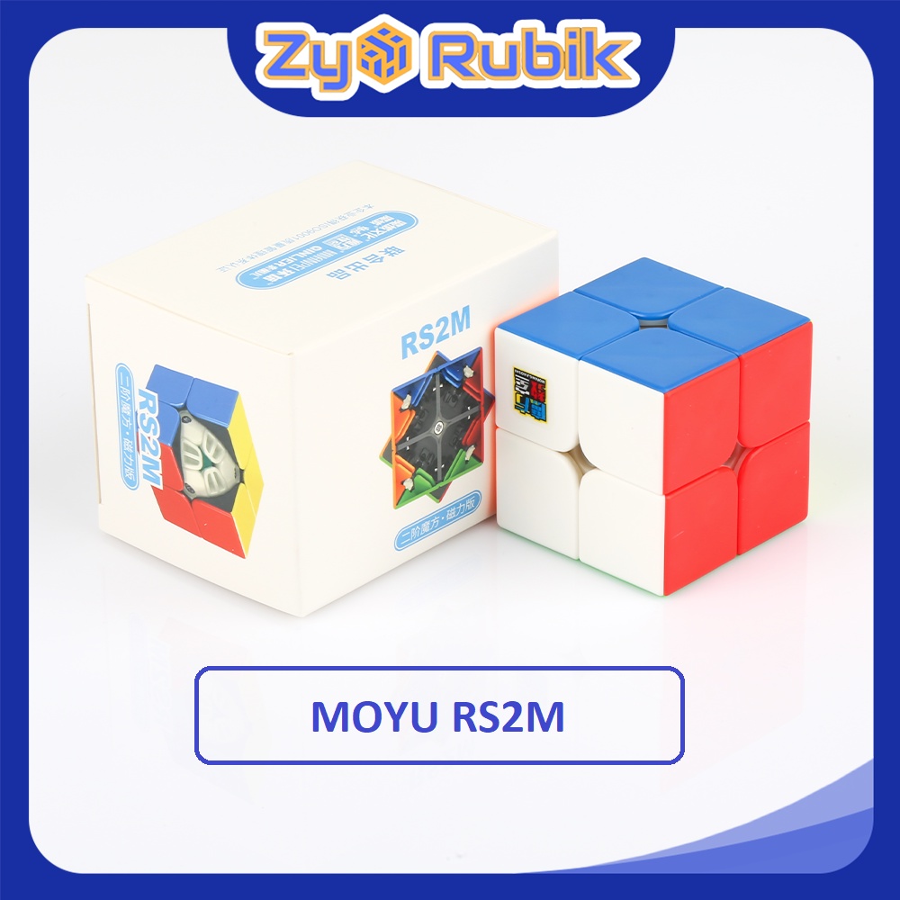 Rubik 2x2 RS2M MFJS - Đồ Chơi Rubik 2 Tầng Stickerless ( Hãng Mod Nam Châm ) - ZyO Rubik