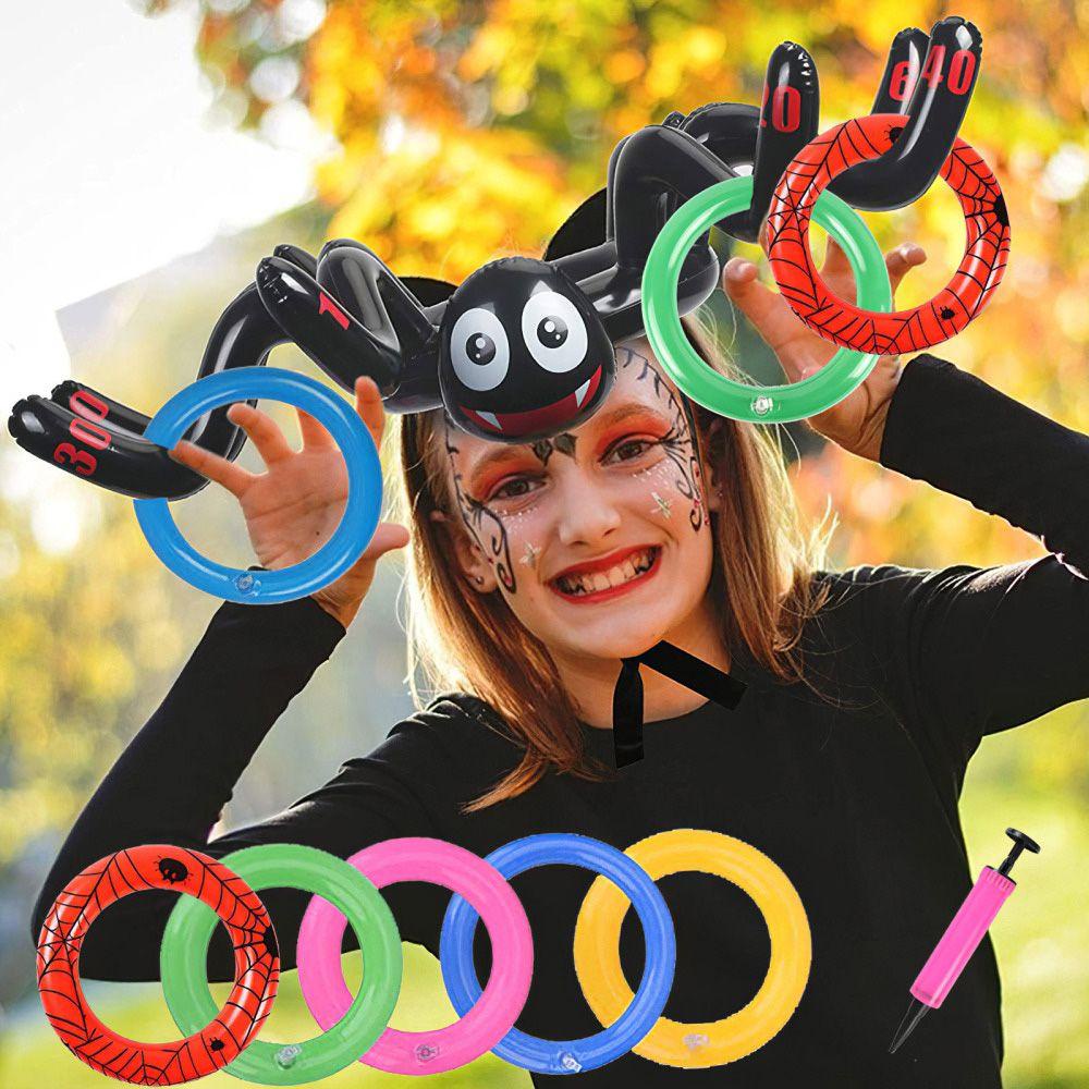 Mũ Bơm Hơi Hình Nhện Dùng Làm Quà Tặng Halloween Cho Bé