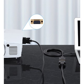 Cáp COM DB9 RS232 2 đầu dương 3M Unitek YC704