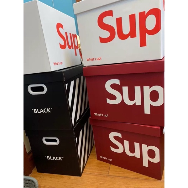 Hộp Đựng Đồ Supreme , Hộp Đựng Đồ Offwhite Carton Cao Cấp