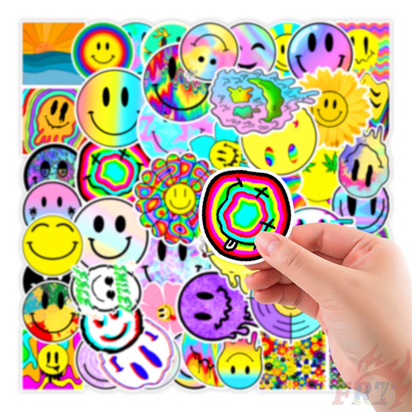 ❉ Smiley World Series 01 Fashion Brand Funny Smile Stickers ❉ 50Pcs/Set DIY Fashion Mixed Doodle Decals Stickers
