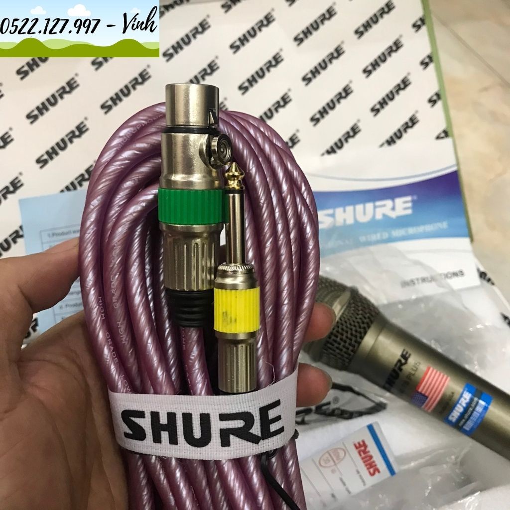 Micro có dây Shure SM-78 Plus chính hãng | Micro hát karaoke, sản phẩm Cao Cấp | Bảo hànhh 12 tháng - Gia Khang Shop