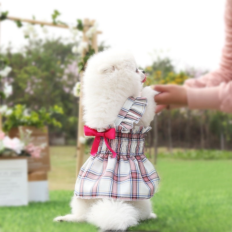 Váy Nơ Caro Xinh Xỉu Cho Thú Cưng 🥺