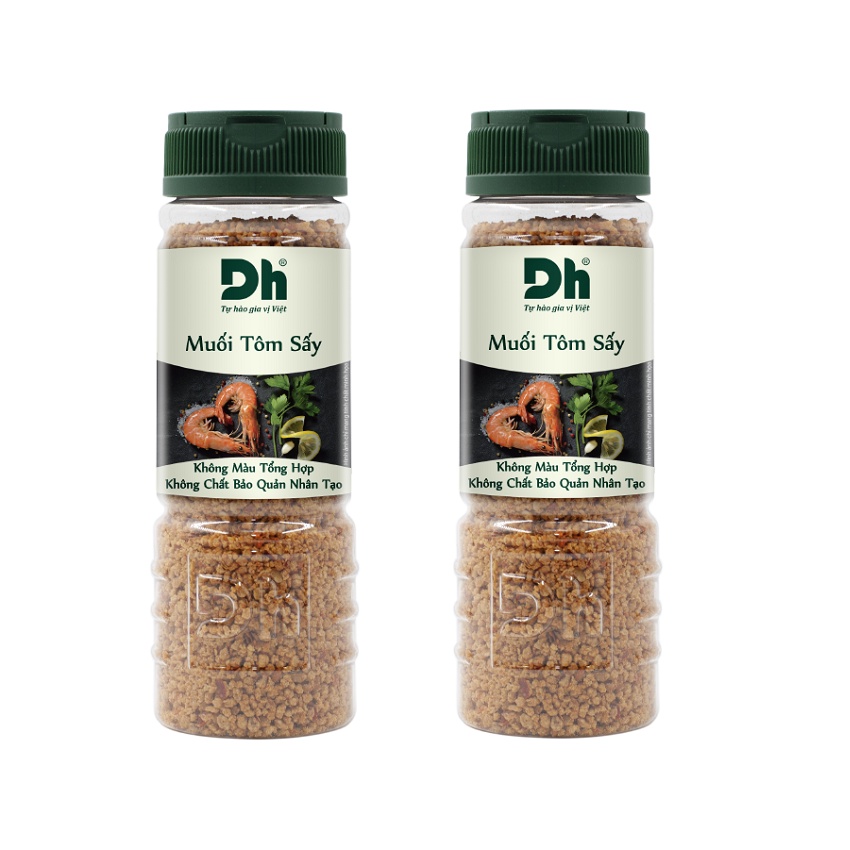 { COMBO 2 HŨ } Muối Tôm Sấy 110gr Dh Foods gia vị chấm tuyệt vời.Dùng để chấm hoa quả, rau củ tươi, rau củ luộc, hấp .