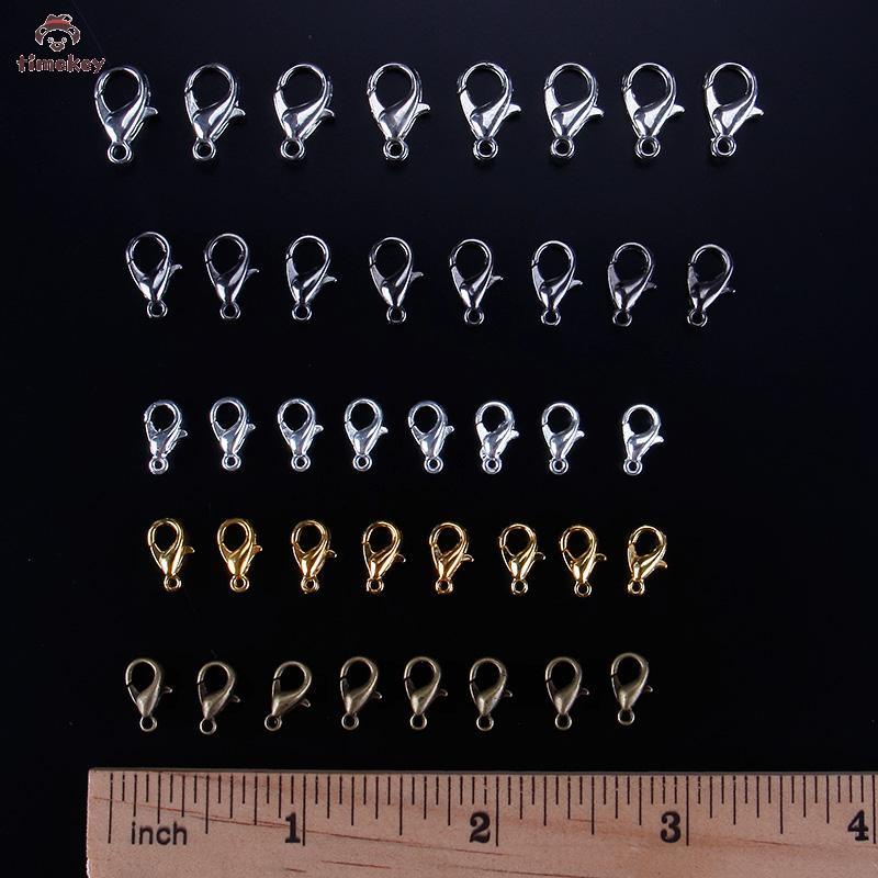 Bộ 50 Móc Cài Tôm Hùm Phù Hợp Cho Vòng Cổ / Vòng Tay Diy 10mm - 16mm