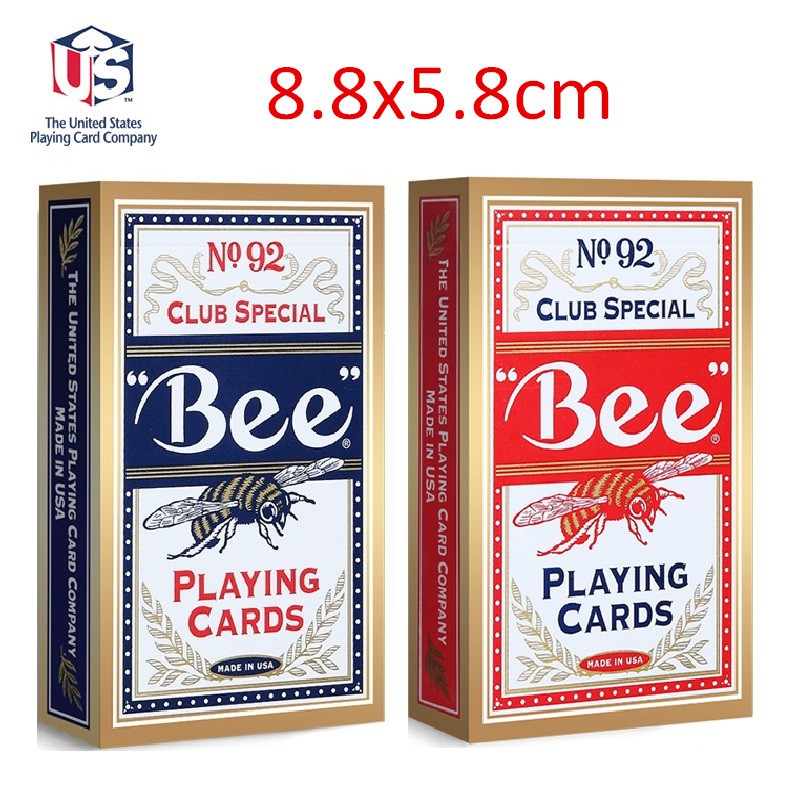 Bộ bài tây Bee Playing Cards - Bridge Size [Hàng Mỹ]