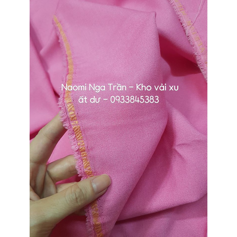 Vải Kaki cotton hồng dâu đậm, chuẩn quần tây, vest, DƠ NHẸ SALE 30K/M