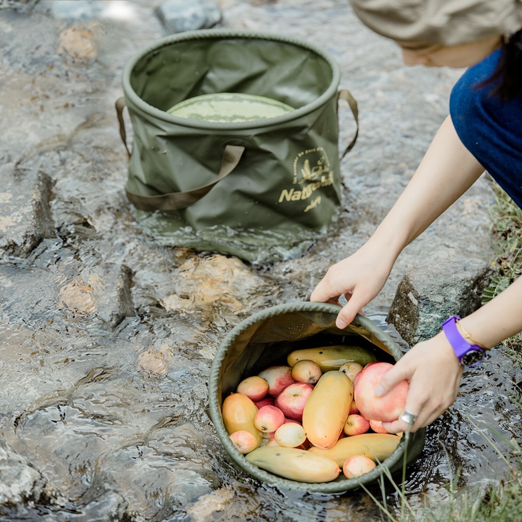 Xô chậu cắm trại picnic gấp gọn NatureHike NH20SJ040 10L