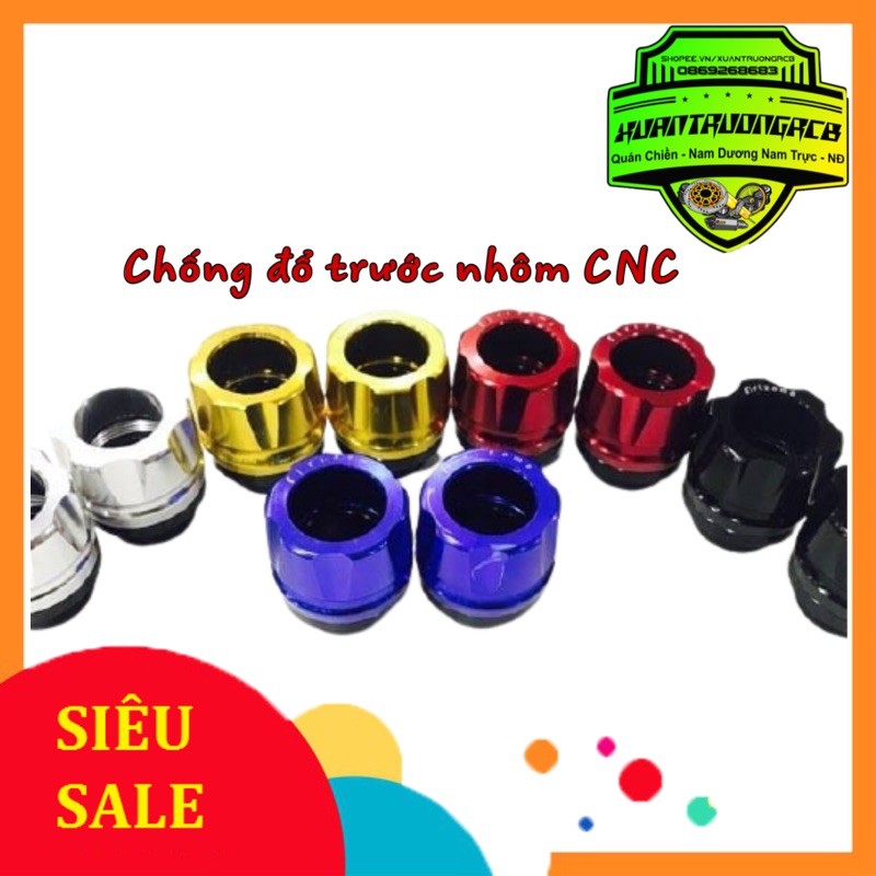 Chống đổ trước xe máy nhôm CNC