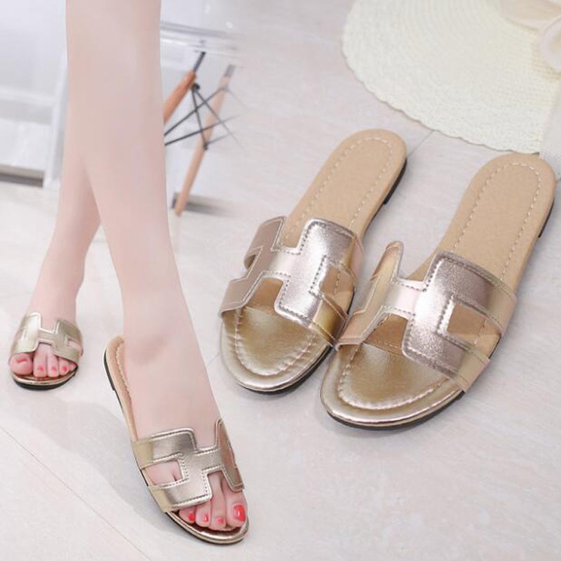 Women Flat Beach Slippers