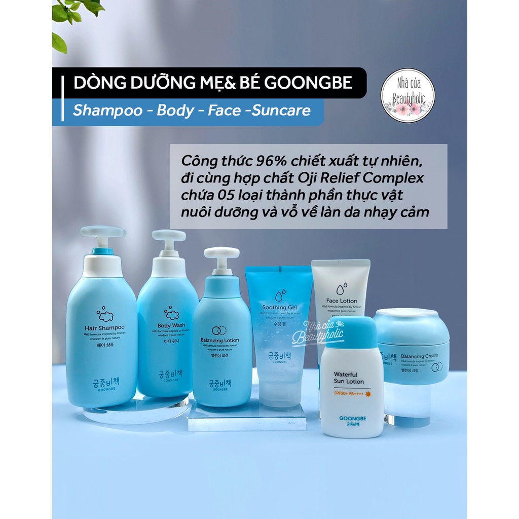 Dòng sản phẩm dưỡng da mẹ và bé GOONGBE