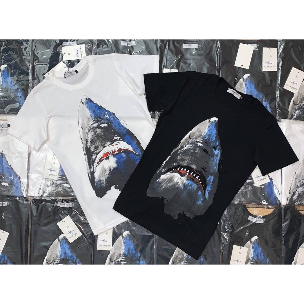 🌟 Áo thun không cổ cá mập hot hit mặc nam nữ, đơn đôi nhóm siêu đẹp