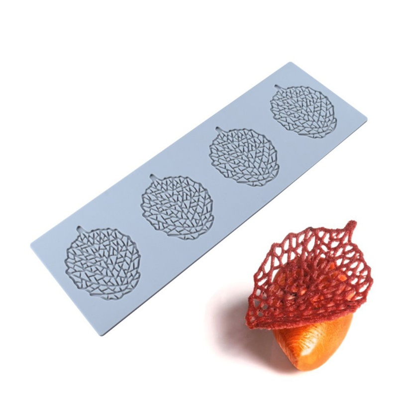 Bộ 5 Khuôn Silicone Làm Bánh Hình Chiếc Lá Xinh Xắn