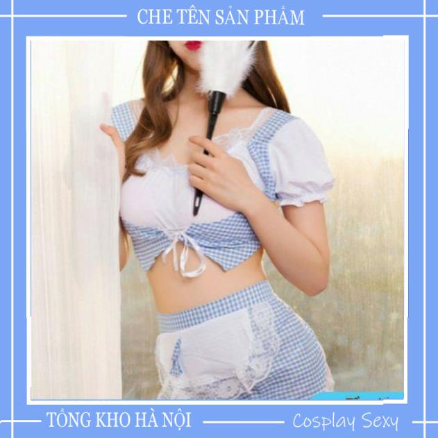 Bộ Đồ Ngủ Cosplay Sexy Nàng Lọ Lem Chăm Chỉ, Váy Ngủ Cosplay Hầu Gái Đủ Phụ Kiện Mã HGx001 iVYSHOP | BigBuy360 - bigbuy360.vn