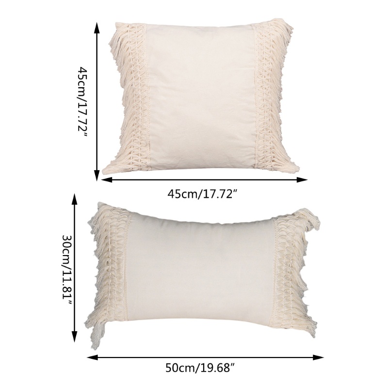 Vỏ Gối Sô Pha / Phòng Khách / Phòng Ngủ Có Tua Rua Kiểu Boho