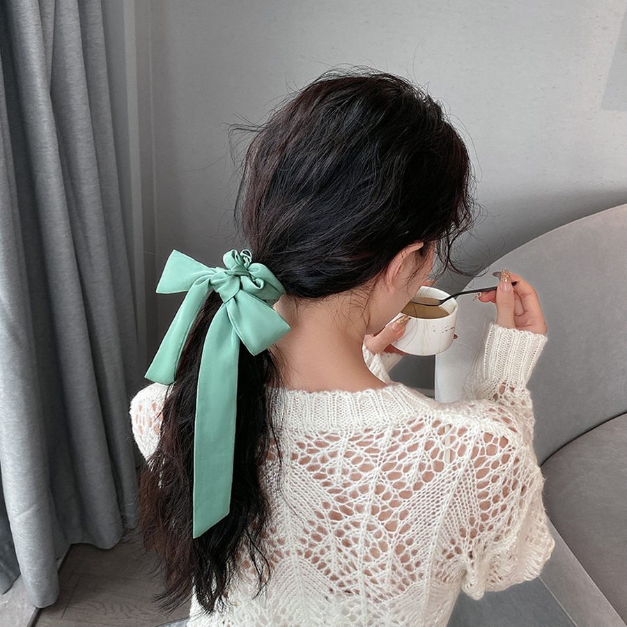 Dây Buộc Tóc Co Giãn Phong Cách Hàn Quốc Dành Cho Nữ