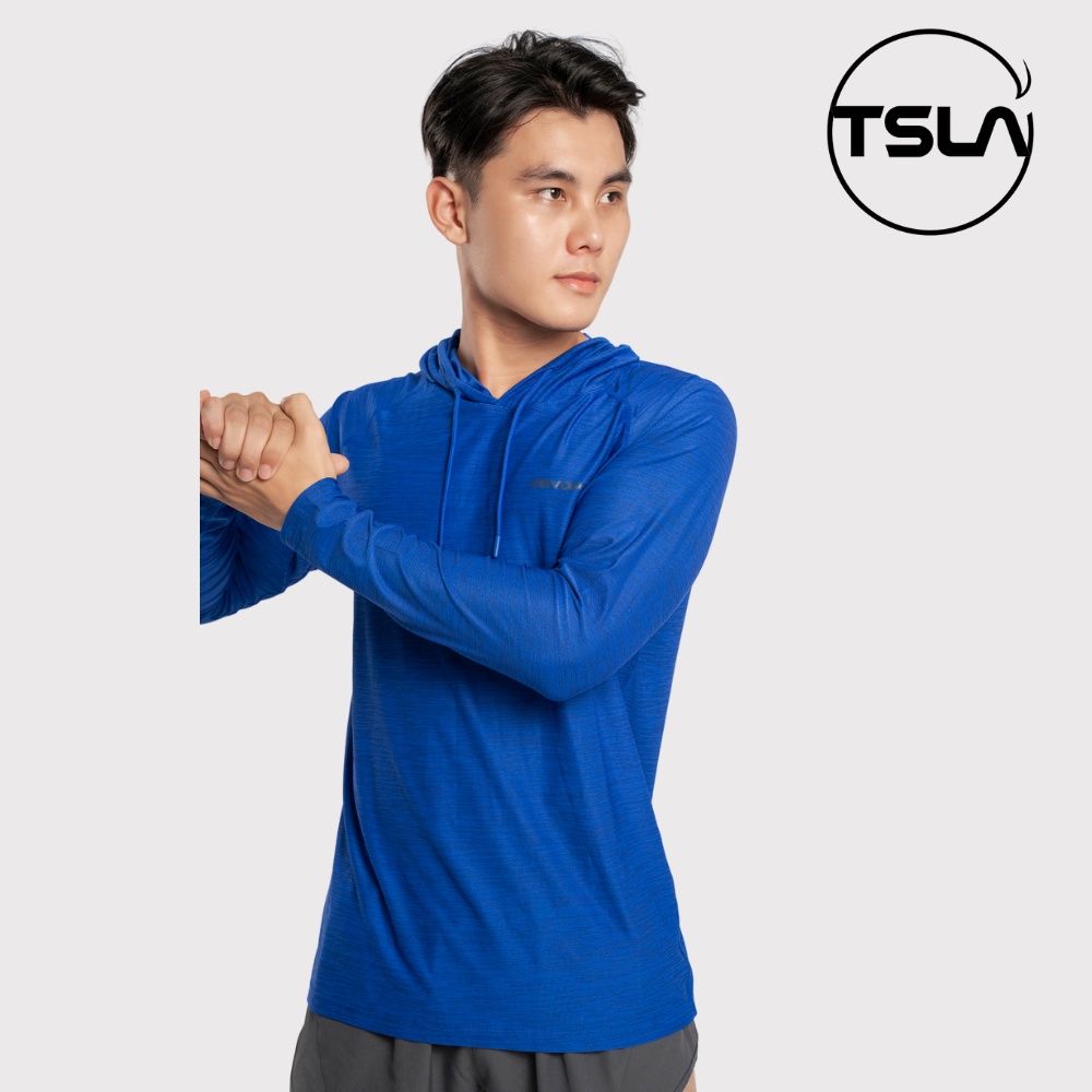 Áo hoodie nam dài tay TSLA form bigsize oversize trên 100kg chất kháng khuẩn chống uv chạy bộ tập gym thể thao TSO2020