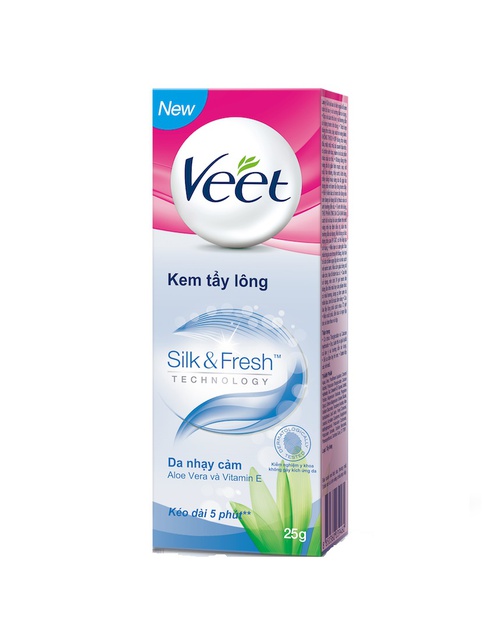 Kem tẩy lông cho da nhạy cảm Veet Silk Fresh 25g | BigBuy360 - bigbuy360.vn