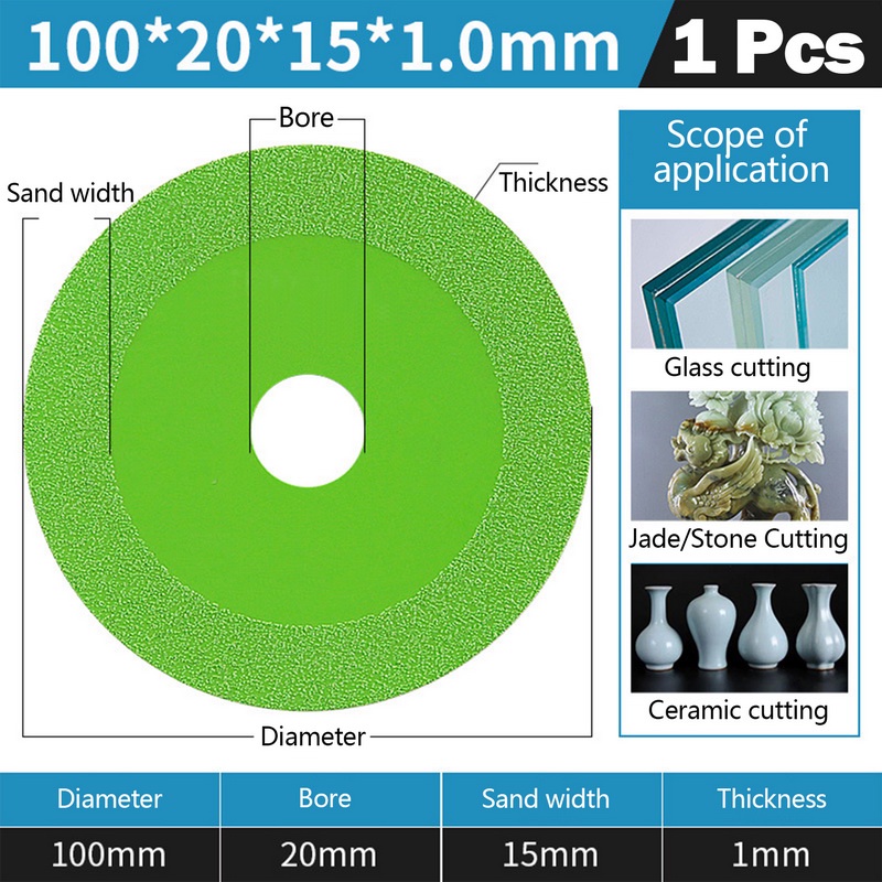 Set 3 Đĩa Cắt Kính 4inch 100mm 100mm Siêu Mỏng
