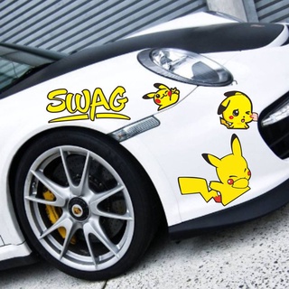 Tem decal sticker hình " PIKACHU " kiểu dáng độc đáo