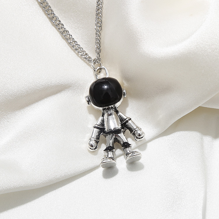 Vòng cổ mặt hình phi hành gia phong cách Hip Hop Hàn Quốc sành điệu