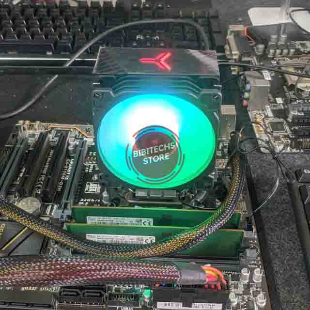 Quạt tản nhiệt CPU CR1200 JONSBO , Fan led RGB, phù hợp với nhiều socket - Bibitechs