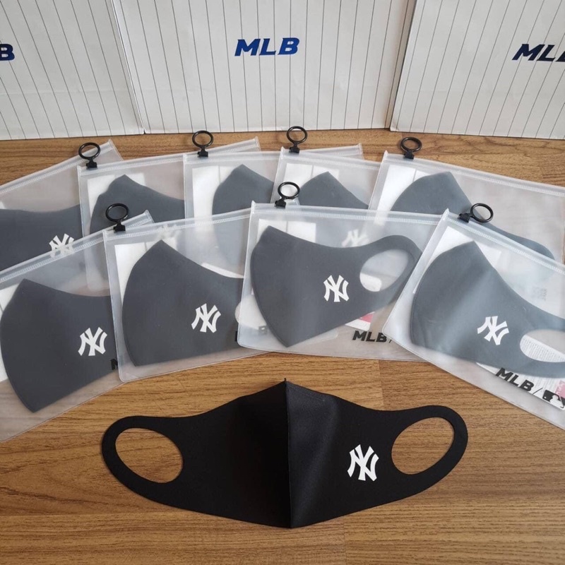 Chính Hãng MLB - Khẩu trang vải Mega Logo 32ETM2111 50L