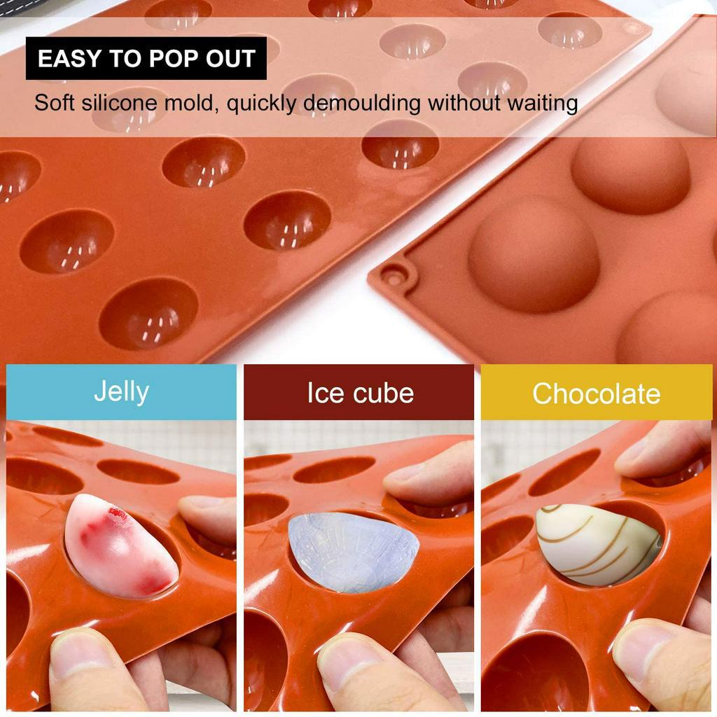 Khuôn ANAEAT có 24 lỗ bằng silicon làm bánh kẹo/Chocolate/Pudding/thạch/đá đa năng tiện dụng