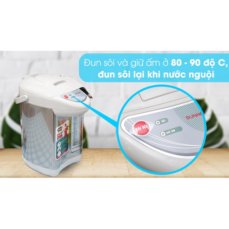 Bình Thủy Điện SUNHOUSE SHD1533 Chính Hãng, Dung tích 3.3 Lít, An Toàn Bền Đẹp