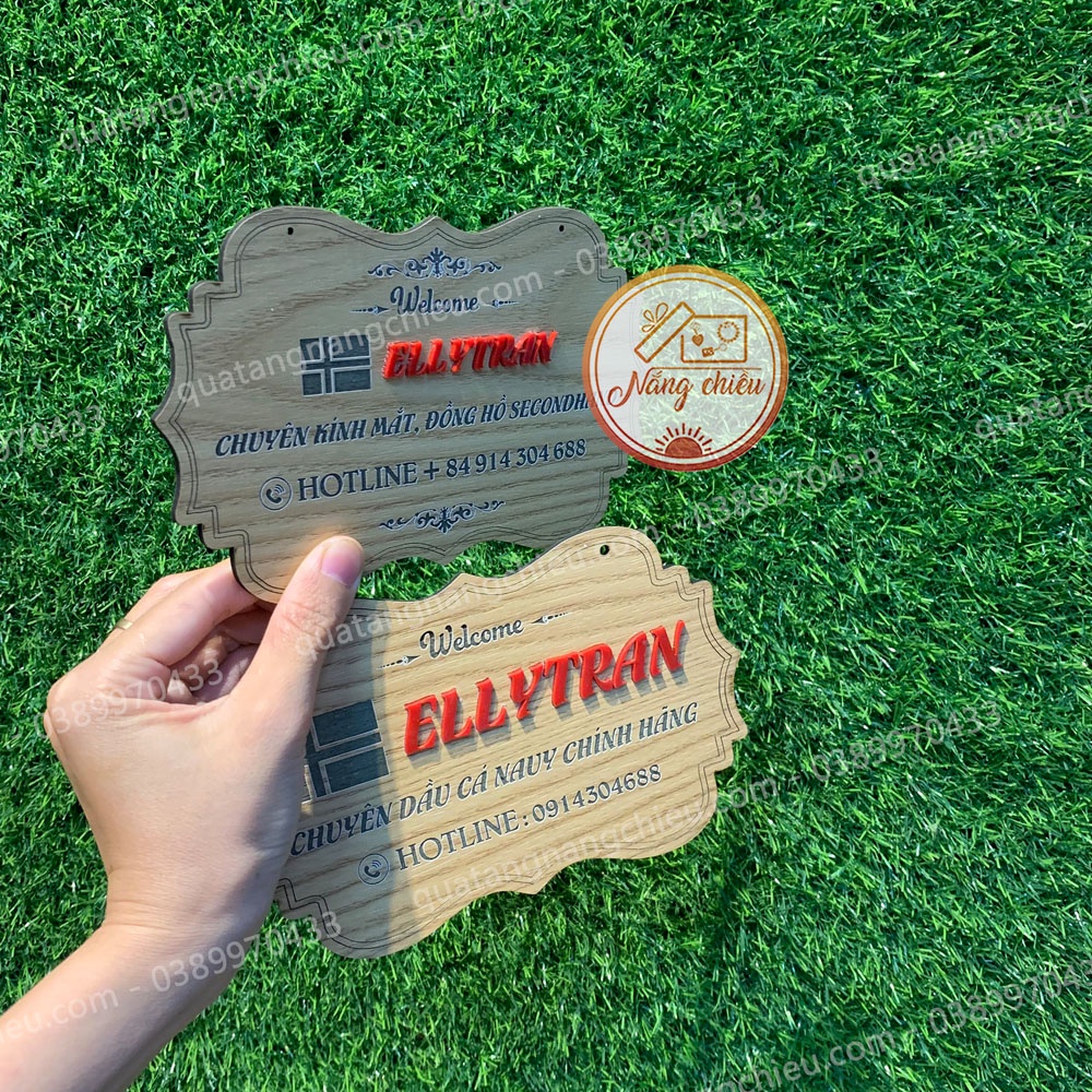 BẢNG HIỆU CHẤT LIỆU GỖ TREO SHOP GIÁ RẺ NHẤT - Phụ kiện chụp ảnh sản phẩm cho shop bán hàng