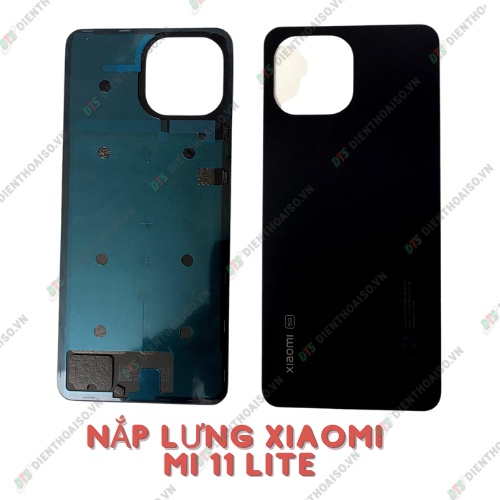 Nắp lưng xiaomi mi 11 lite hồng, xanh lá, xanh dương, vàng, đen