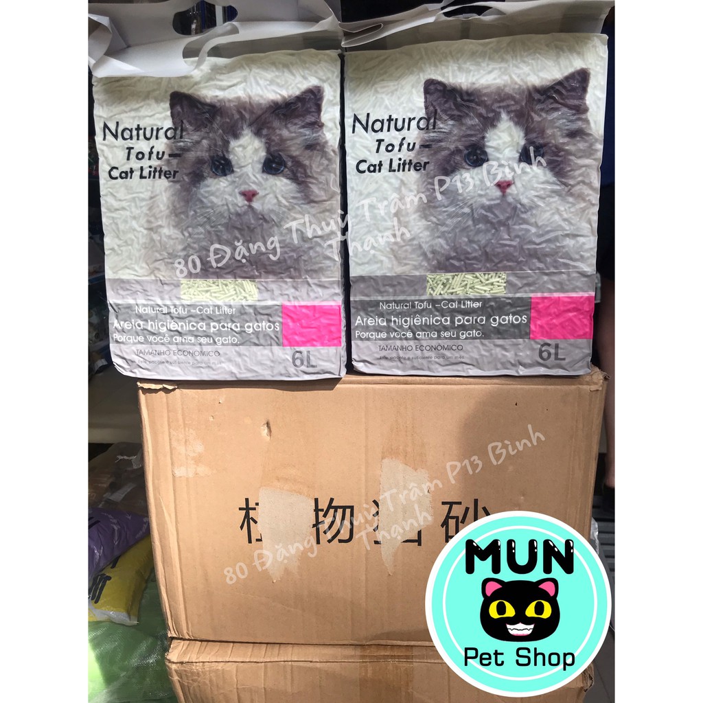 Cát vệ sinh đậu nành Miao Tofu Cat Litter cho mèo 6L