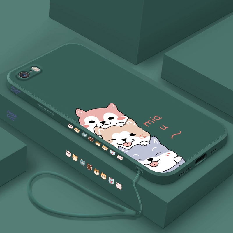 Ốp Điện Thoại Silicone Mềm Chống Sốc Họa Tiết Mèo Xinh Xắn Cho iphone 5 5s 6 6s 6s plus 7 8 plus