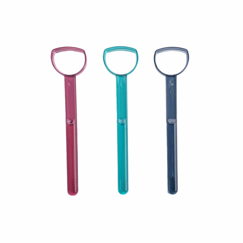 Set 03 Dụng cụ cạo lưỡi Okina lnochi - Vuông/tròn/tam giác - Giúp cải thiện vị giác, Giảm hôi miệng, Chất lượng Nhật Bản
