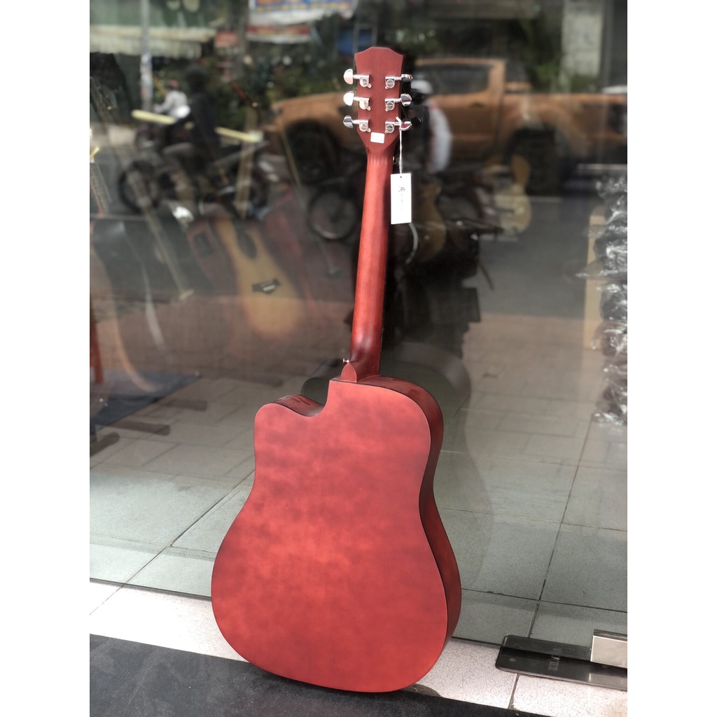[Đàn guitar giá rẻ] Đàn Guitar Acoustic HT-Music HT89 (dáng D Cutaway) Có Ty Chỉnh Cần