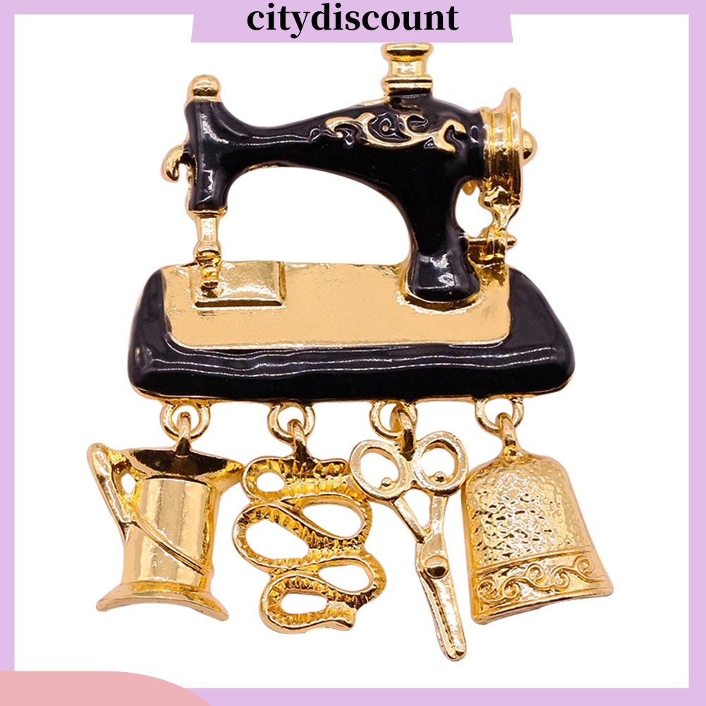 Trâm cài áo hình máy may cổ điển cho nữ