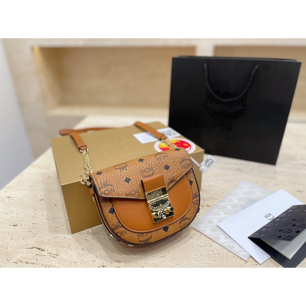 MCM Túi Đeo Chéo Phong Cách Vintage Hàn Quốc Thời Trang Cho Nữ