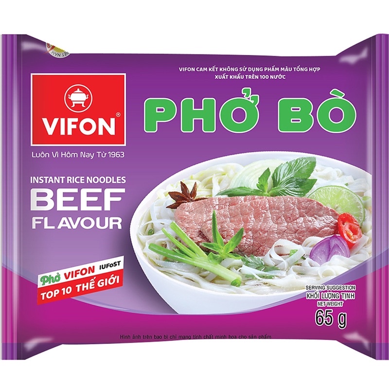 1 Thùng Phở Bò VIFON 30 gói x 65g